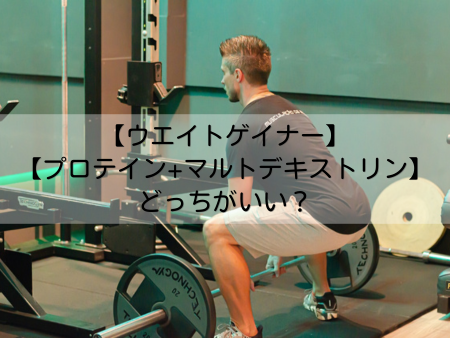 ウエイトゲイナーとプロテイン+マルトデキストリンはどっちがいい？