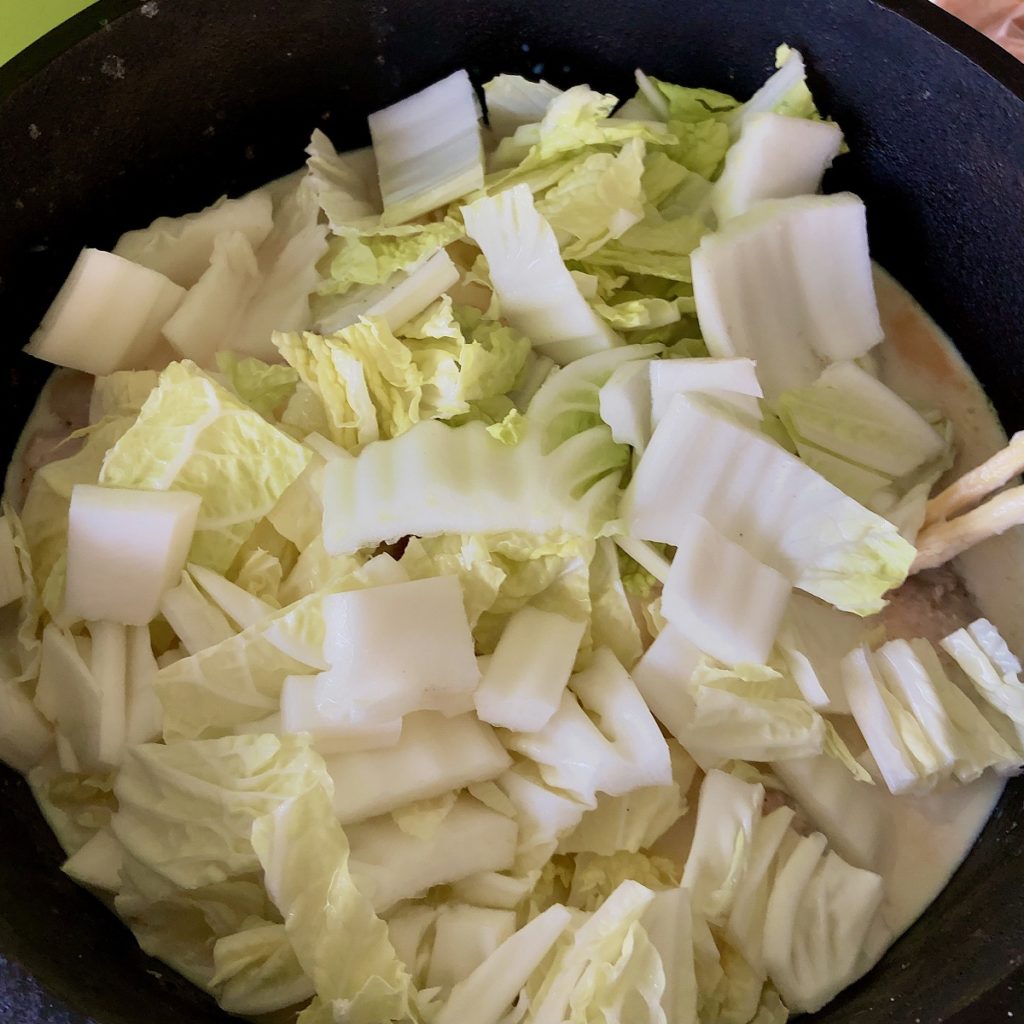 白菜と豚のクリーム煮