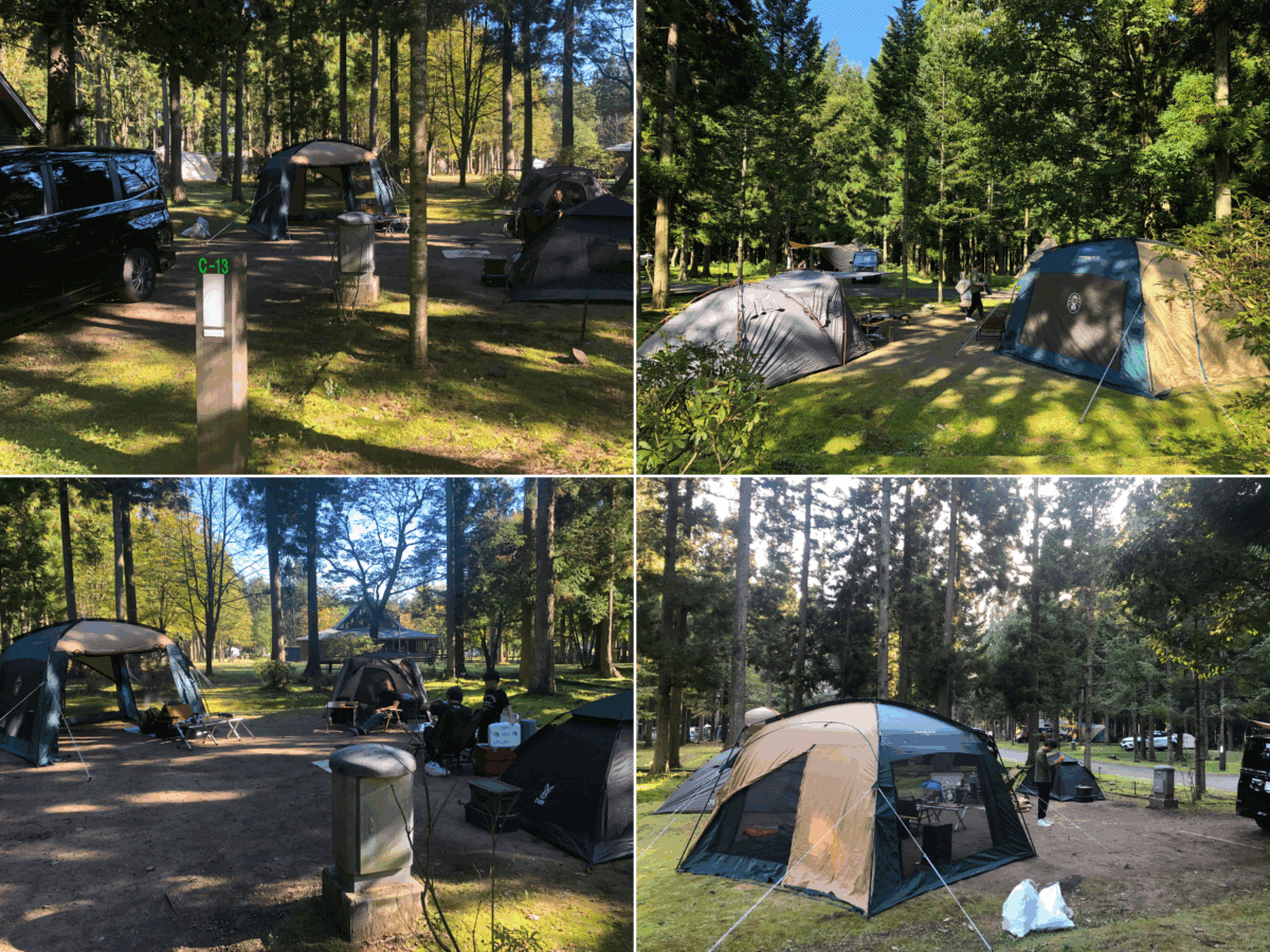 北欧の杜公園オートキャンプ場　オートサイト　C-13