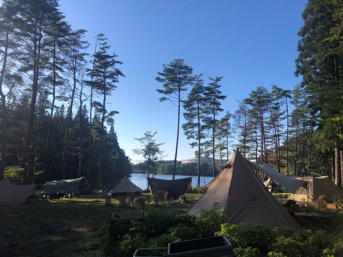 北欧の杜公園オートキャンプ場　フリーサイト（水辺サイト）
